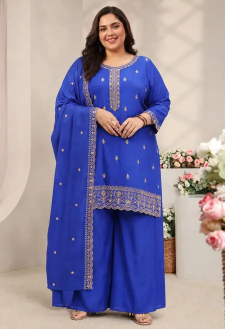 blue sharara set